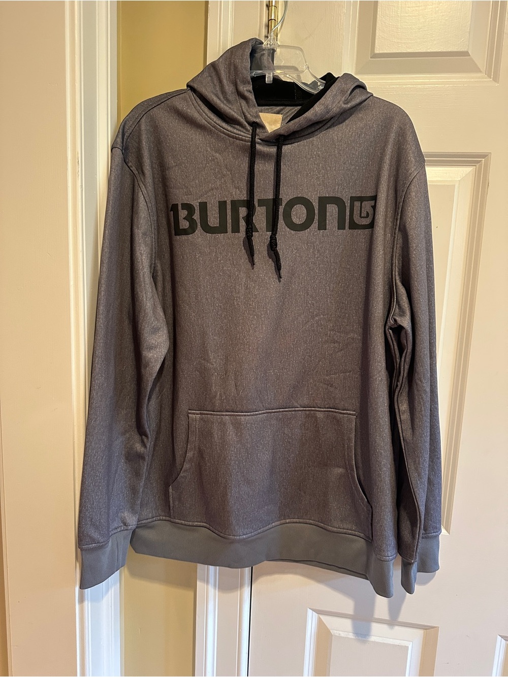Burton Durable Goods Men’s L Gray Performance Snowboard Hoodie
